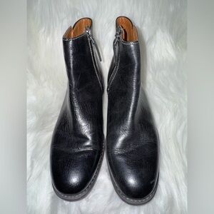Franco Sarto Black Leather Boots Sleek and Polished